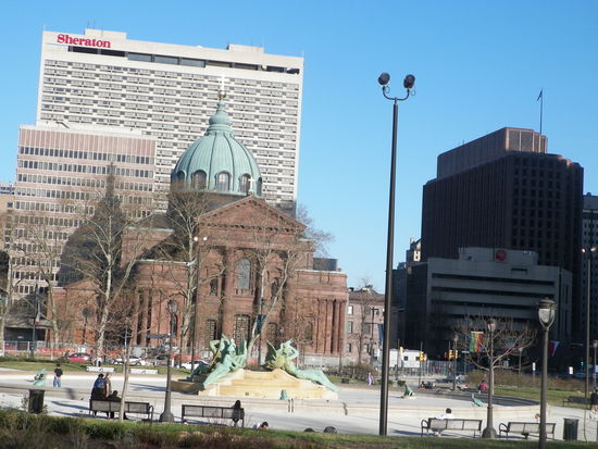 Der Brunnen im Vordergrund war leider nicht aktiviert ...
