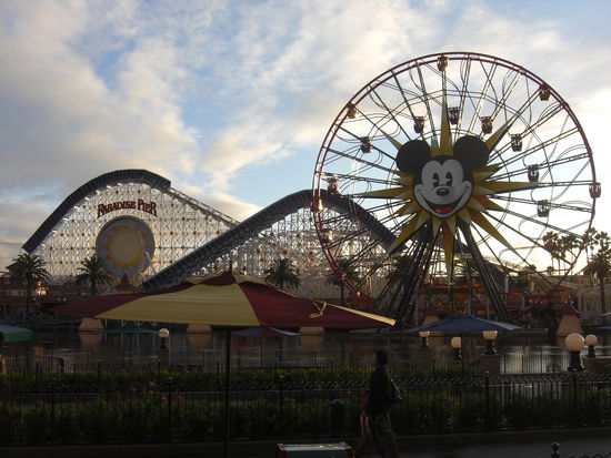 California Advnture Land (neben Disneyland). Da war das Wetter wieder besser.