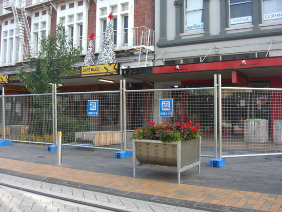 abgesperrtes Christchurch