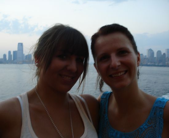 Wir beide zwischen Manhattan und New Jersey