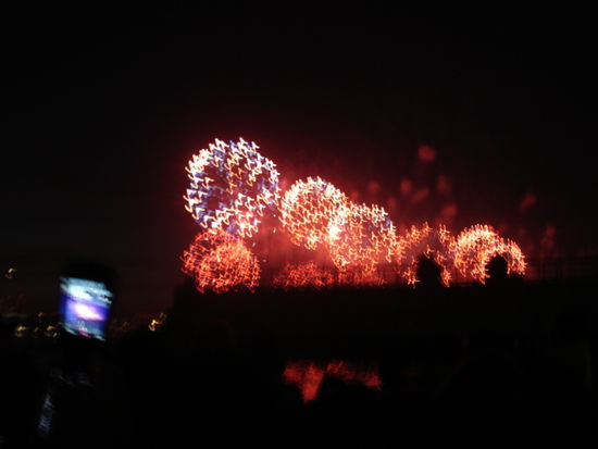 ...das aufregende Feuerwerk zum 4th of July - nun ja!