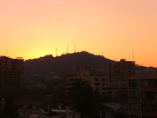 Cerro San Cristobal - Ausblick von unserem Balkon!