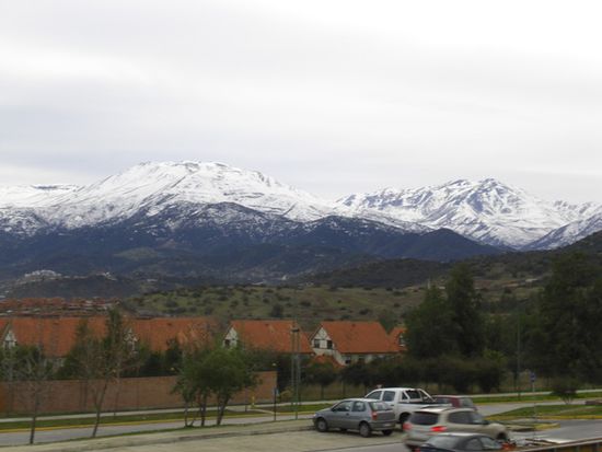 Los Andes! Mit ziemlich viel Schnee (war ja noch Winter )