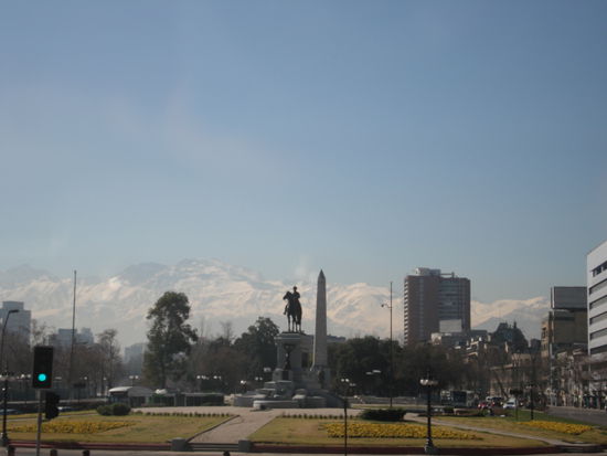 Plaza de Italia und freier Blick auf die Anden...