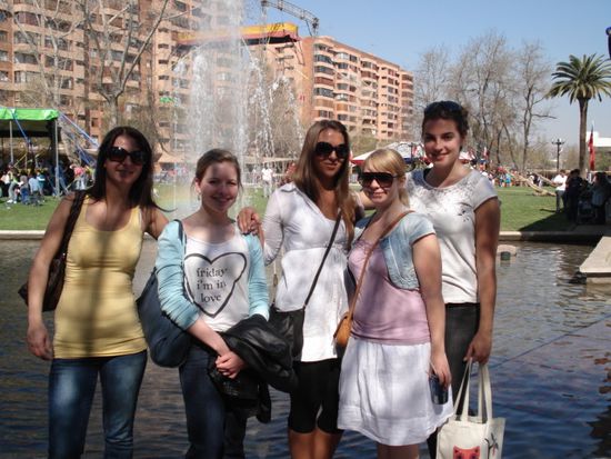 ...mit den Mädels im Park!
