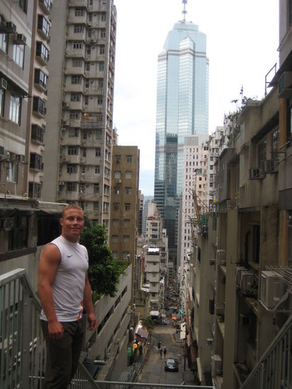 Der Blick von Soho runter. Das hätte man ohne Rolltreppe laufen müssen! Und wir waren noch nicht mal ganz oben...