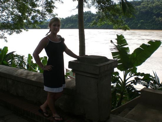 Am Mekong angekommen: Das Weltkulturerbe Luang Prabang am Ufer des Mekong!