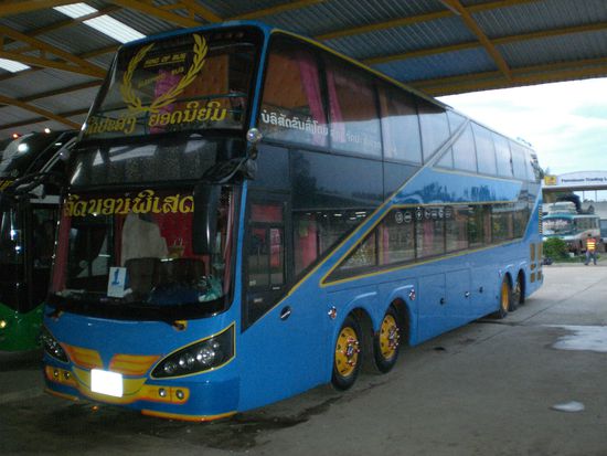 Unser mega Sleeperbus von Vientiane nach Pakse!