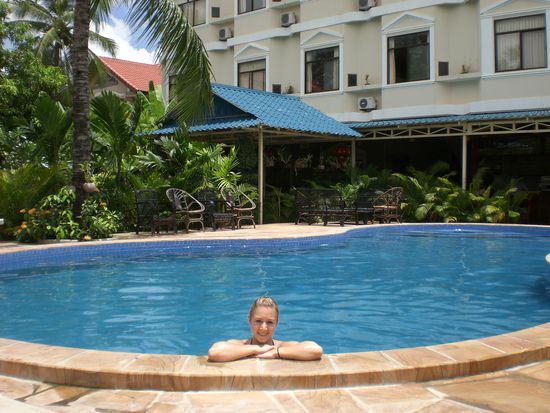Hotel in Siem Reap - Das Ganze fuer 2,80 Euro pro Person!