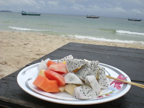 Das war dann mein Snack - auch seeehr lecker! (Pech, wenn man kein Fisch mag...)