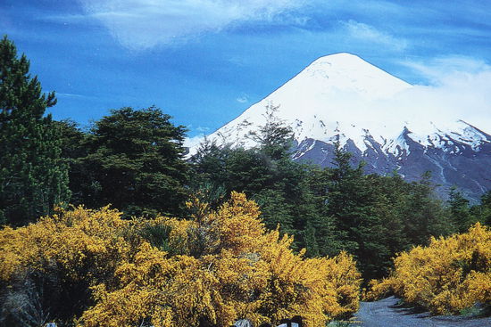 Puerto Varas - Unser Lieblingsvulkan Osorno bei Sonnenschein, so wie wir ihn auch gesehen haben.