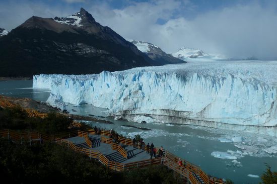 El Calafate - Der südliche Teil der Gletscherwand, ca. 2,5 km breit