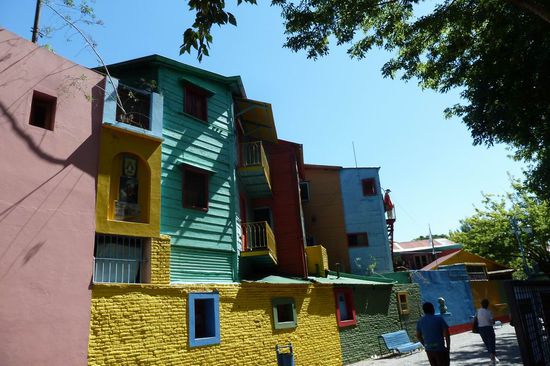 Buenos Aires - La Boca mit seinen bunten Häusern