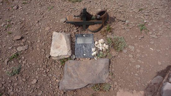 Mendoza - Grab auf dem Bergsteigerfriedhof