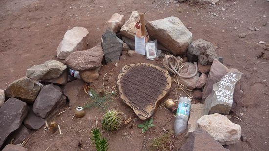 Mendoza - ...weiteres Grab auf dem Bergsteigerfriedhof