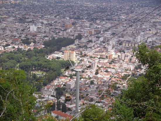 Salta - Ausflug mit der Seilbahn auf einen Aussichtsberg und tollem Blick auf die Stadt