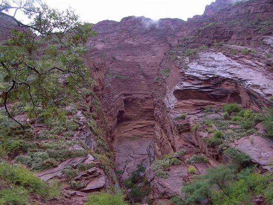 Salta - 3. Ausflugstag - Cafayate - Das Amphitheater von beeindruckender Höhe