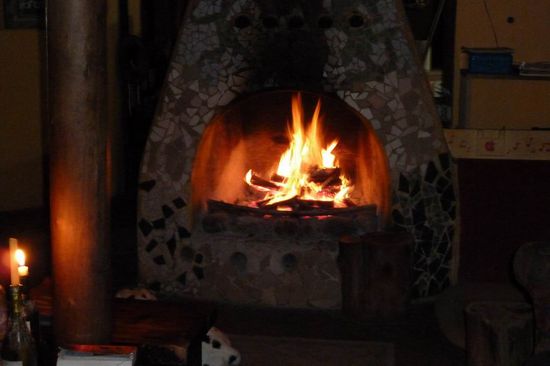 Kaminstimmung am Abend