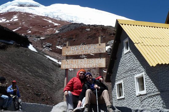 Geschafft, 4810 Höhenmeter - wir sind jetzt höher als der Mont Blanc (4807 m)