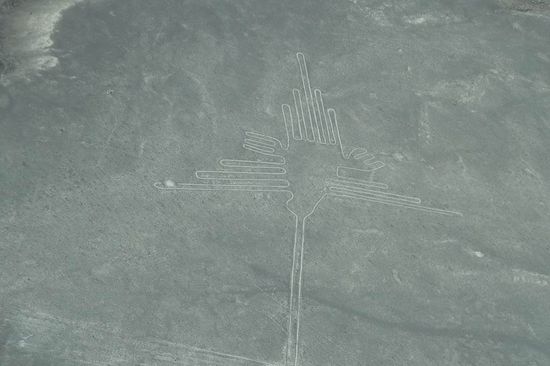 Nazca - Hier die Naszcalinien als Fugur eines Kondors
