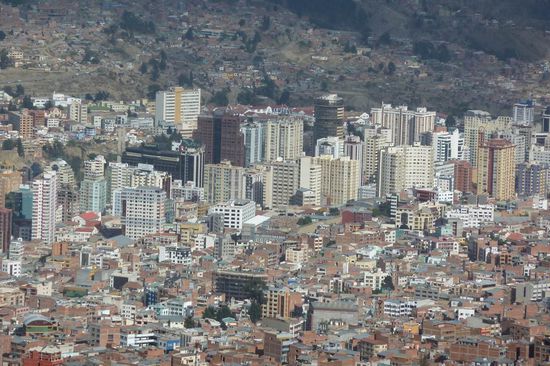 La Paz - Hier das Banken- und Geschäftsviertel