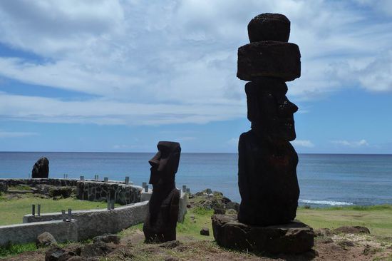Osterinsel/Rapa Nui - ....doch in der Natur beeindrucken sie schon viel mehr. Die ganze Insel ist ja ein einziges Freilichtmuseum.