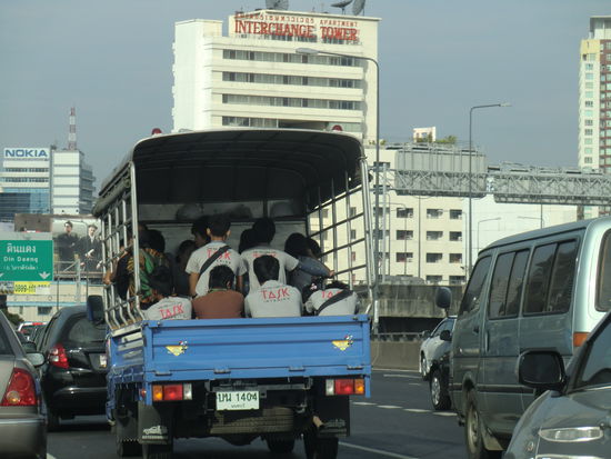 Fahrt vom Flughafen zum Hotel...