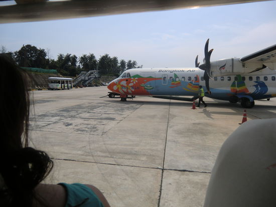 Unser Turboprop von Bangkok Airways hat seine Sache sehr gut gemacht