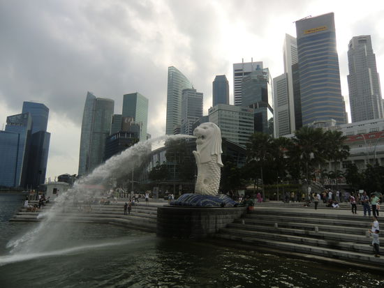 Wahrzeichen der Stadt Singapur