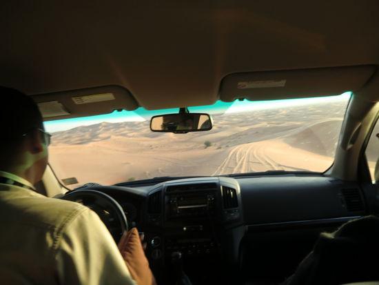 Fahrt ueber die Duenen