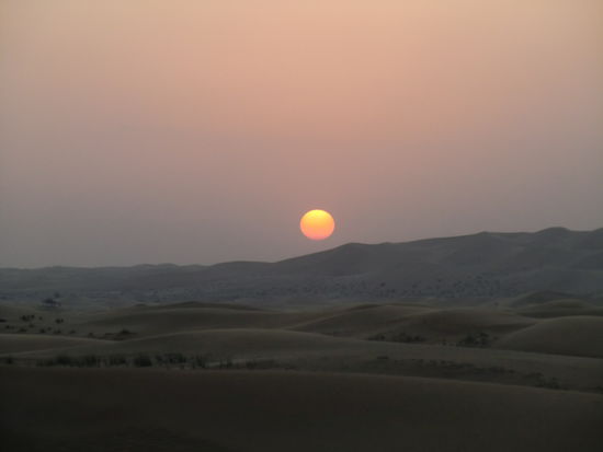 Sonnenuntergang in der Wueste