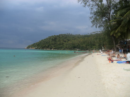 Hier ein Blick in unsere Bucht.