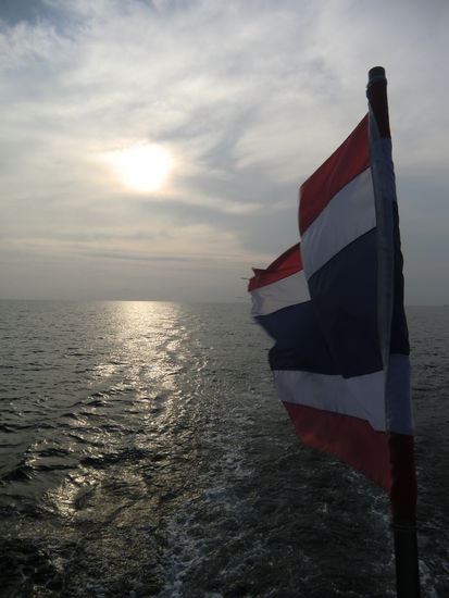 Am spaeten Nachmittag im Golf von Thailand