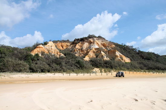 Kurzer Zwischenstopp an den Coloured Sands.
