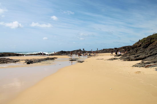 Die Quallen haben aber nur wenige Leute vom baden abgehalten.