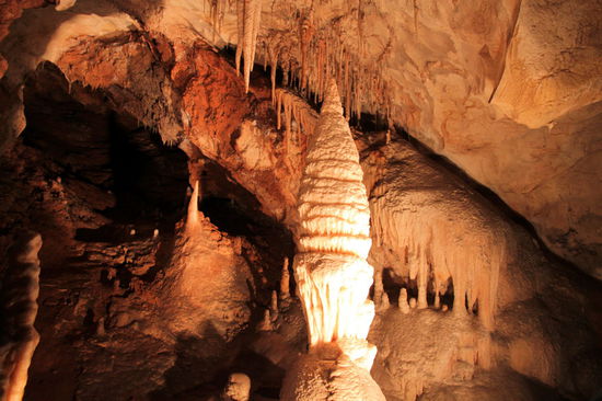 Es gab beeindruckende Formationen in der Tropfsteinhöhle zu sehen.