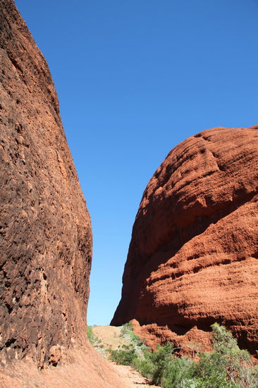 Zwischen diesen Felswänden liegt der zweite lookout. Auch wenn es nicht ganz so rüber kommt, die Felswände links und rechts sind jeweils mehrere hundert Meter hoch.