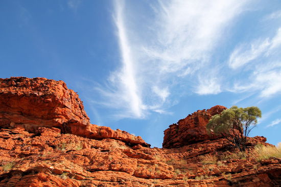 Der Rim Walk verläuft oberhalb des Canyons durch sehr schöne Felsformationen.