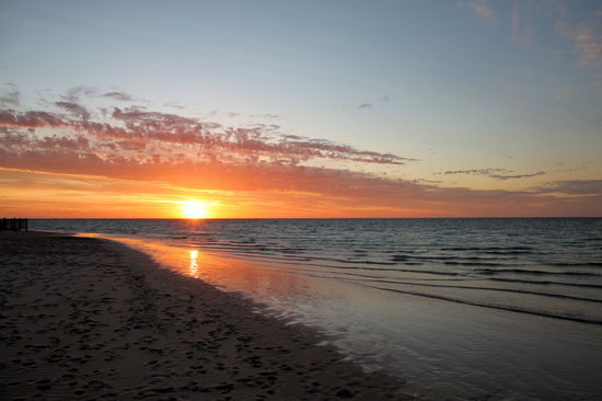 Und ein wunderschöner Sonnenuntergang.