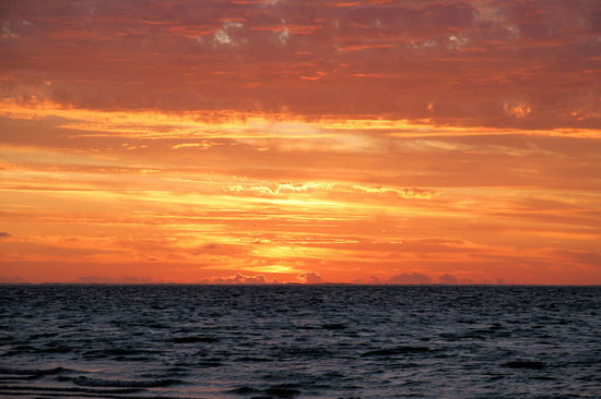 Dank der Wolken gab es ein ganz tolles Farbenspiel.