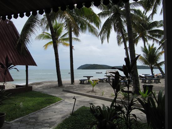 Der Blick von unserer Terrasse.