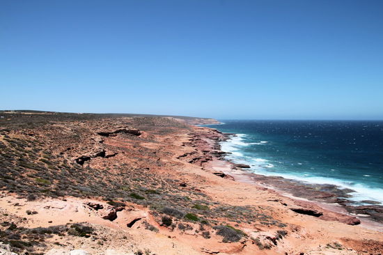 Es boten sich tolle Aussichten auf die zerklüftete Küste.