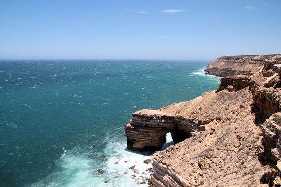 Es gab auch eine kleine natural bridge, die aber nicht mit denen der Great Ocean Road mithalten konnte.
