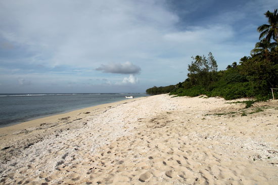 Der Strand direkt an unserer Unterkunft. Durch das vorgelagerte Riff konnte man gut schwimmen und auch Korallen und nette Fische beim Schnorcheln sehen.