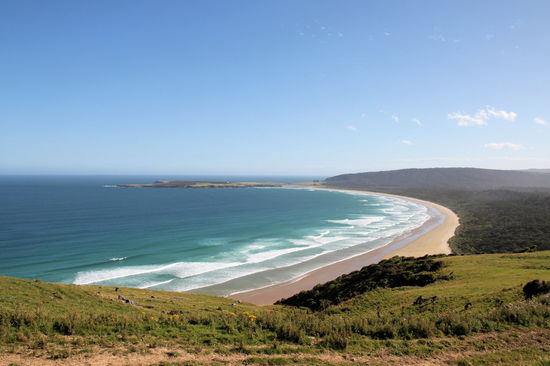 Der Florence Hill Lookout südlich von Papatowai.