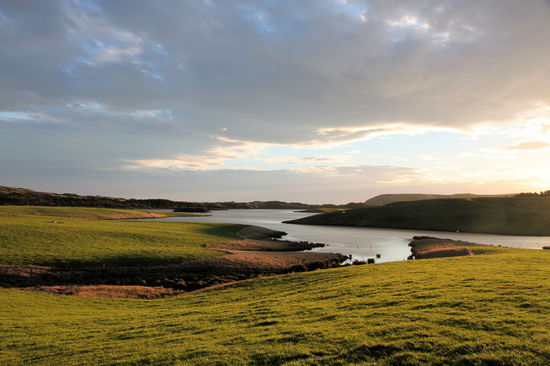 Über die Costal Route sind wir nach Invercargill gefahren und hatten zwischendurch diesen tollen Ausblick mit Abendsonne.