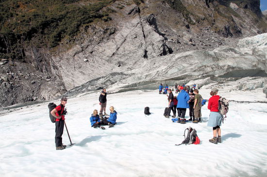 Zwischendurch eine Pause auf dem Eis.
