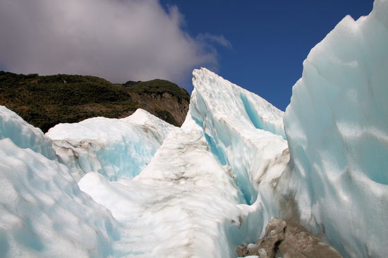 Beeindruckend wie sich die Eisberge auftürmen.