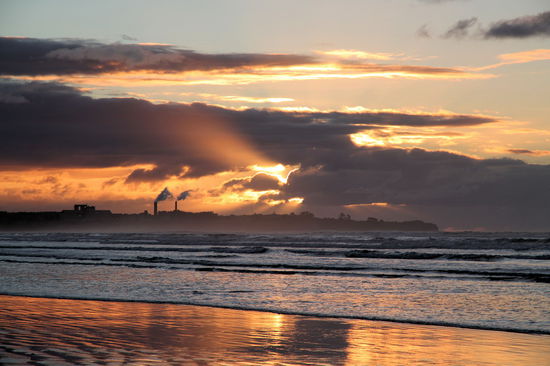 Abendstimmung am Strand in Nelson.