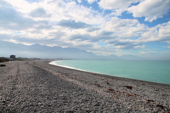 Blick auf die Bergketten im Norden.